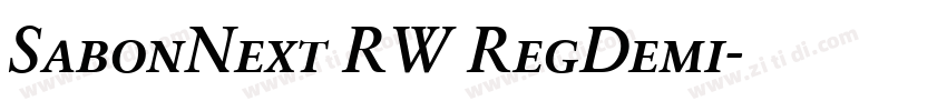 SabonNext RW RegDemi字体转换
